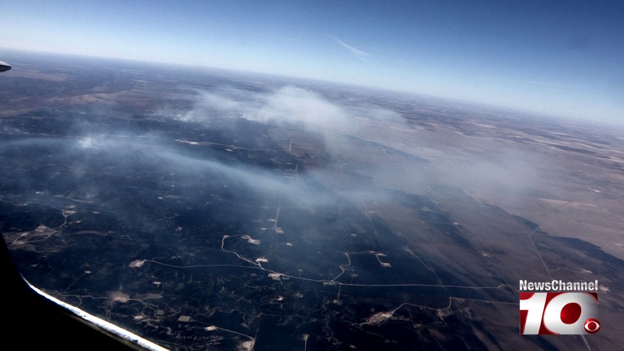 AERIAL FOOTAGE of fires burning in Texas Panhandle YouTube