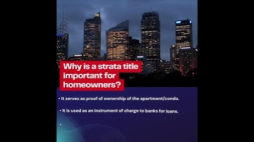 Strata Title (Part 1)