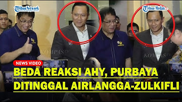 PURBAYA Tak Berkutik saat ‘Ditinggal’ Menko Airlangga, AHY Zulkifli Hasan Jawab Pertanyaan Wartawan