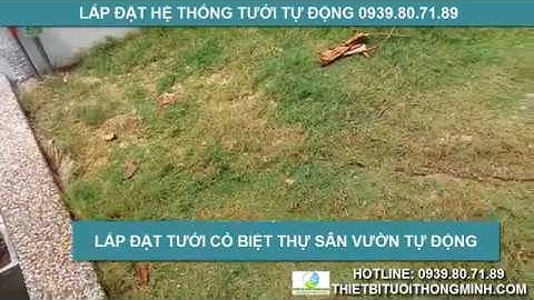 Thi công thiết kế lắp đặt hệ thống tưới cỏ biệt thự sân vườn tự động tại tphcm uy tín quận 2,7,9