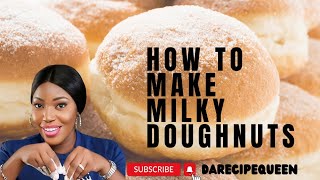 MILKY DOUGHNUT RECIPE || How to Mix, Fry and Fill
