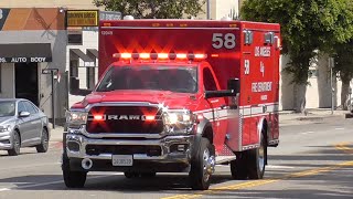 LAFD Rescue 58 Responding