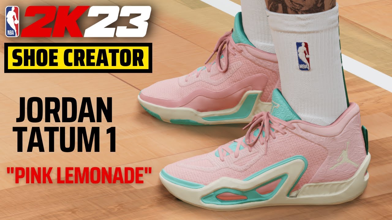 Jordan Tatum 1 Pink Lemonade  NBA 2K23 Shoe Creator 