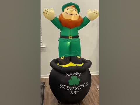 inflatable airblown st patricks day leprechaun 6