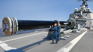 US Testing Monstrously Powerful Rail Gun Firing at Mach 7