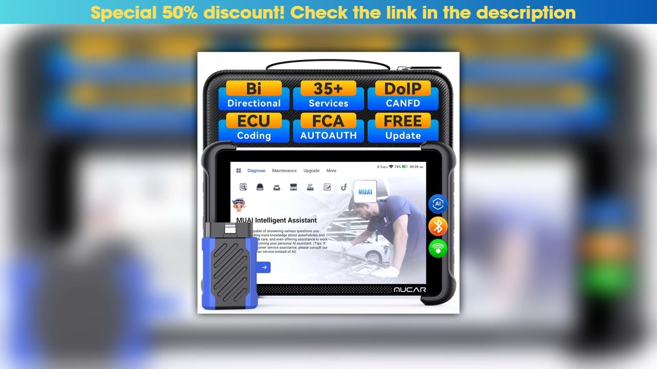 Editor’s Choice Global Version MUCAR 892BT OBD2 Scanner Lifetime Free Update obd2 Diagnostic Tool C