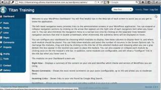 TITAN CMS - the dashboard