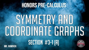Honors Pre-Calculus Section 3-1(a) "Symmetry and Coordinate Graphs"