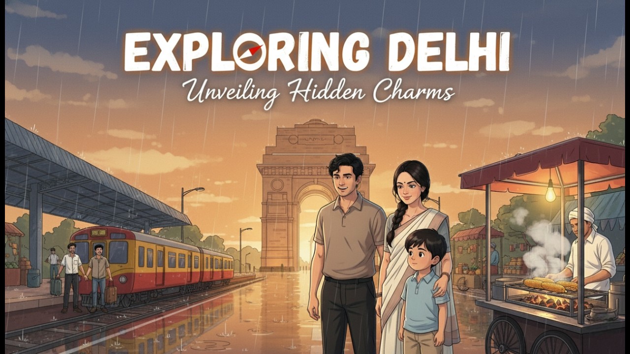 You’ve Never Seen New Delhi Like This 👀🌫️ | Exploring New Delhi 🏙️ | Ghibli Style ASMR 🍃