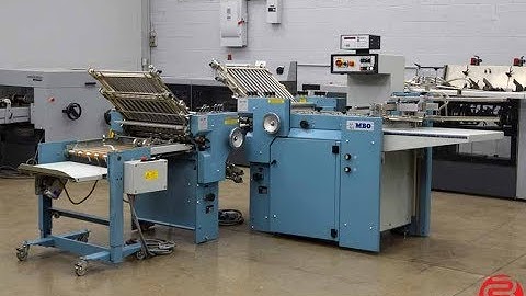 2002 MBO B120 Pile Feed Paper Folder w/ 8 Page unit and Mobile Delivery