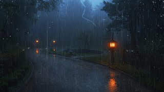 Thunder Rain at Lantern Road • Gentle Storm & Rain Sounds for Deep Sleeping, Reading, and Relaxing