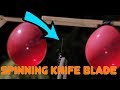 SPLITTING A BULLET ON A SPINNING KNIFE BLADE - BACKWARDS