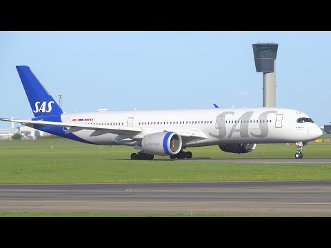 [4K] SAS Scandinavian Airlines A350-900XWB Takeoff at Copenhagen Kasturp Airport 2025