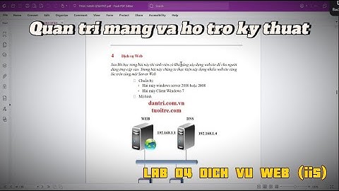 QTM Windows - Bài 4 Dịch vụ web - Internet Information Services (IIS) Windows Server 2019