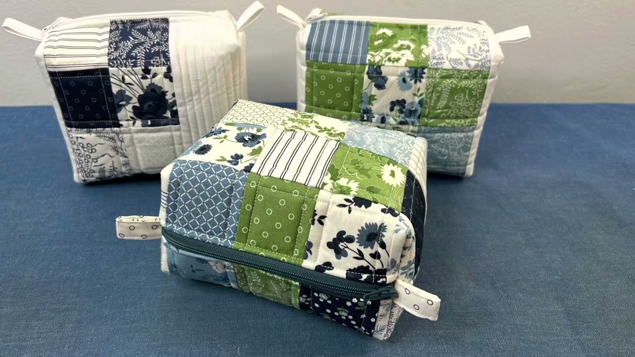 Tutorial for adorable Nantucket MINICHARM BAGS! See all three versions