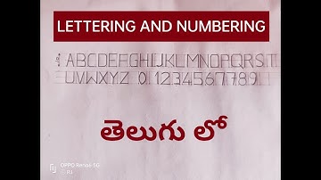 LETTERING AND NUMBERING IN ENGINEERING DRAWING