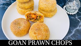 Goan Prawn Potato Chops Recipe | Easy Prawn Chops | Goan Prawn Recipe | Goan recipes- By Natasha