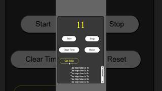 Stopwatch with Timer ⏰⏳| Stopwatch using html css javascript #javascript #stopwatch #timer #coding screenshot 4
