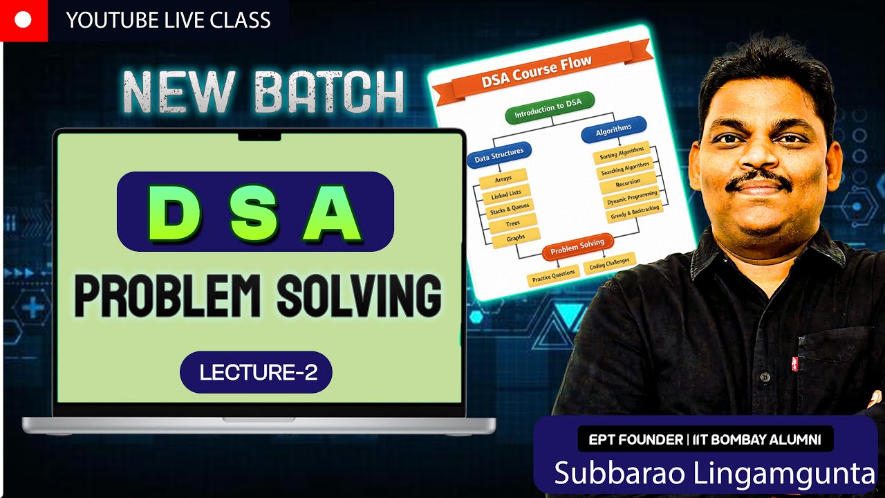 DSA Problem Solving Live 🔥 | Lecture 2 | Complete DSA Course Beginners ...