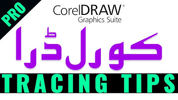 Bitmap Logo Tracing Tips CorelDRAW Graphics Suite 2018 - Pro Series - Explained in Urdu - Hindi