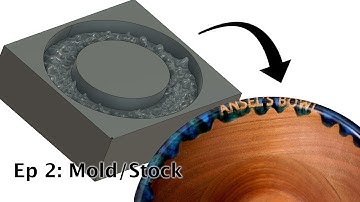 Ep 2: CNC woodworking on how to make an epoxy drip bowl design - Stock / Mold Design in Fusion 360