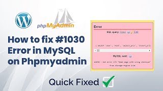 How to fix #1030 Got error 176 “Read page with wrong checksum