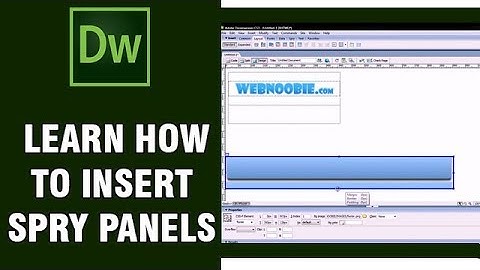 Adobe Dreamweaver Tutorial | Learn How To Insert Spry Panels Dreamweaver | Digital Teacher