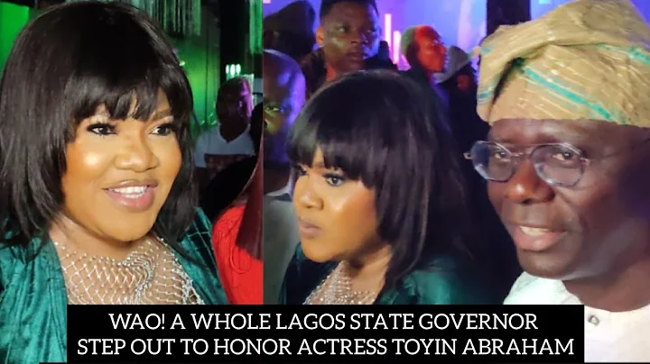 TOYIN ABRAHAM IS FULL OF GRACE ! BRING OUT A WHOLE LAGOS STATE GOVERNOR TO WATCH HER LATEST MOVIE