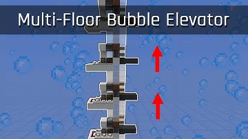 Multi-Floor Bubble Column Elevator | Minecraft 1.13