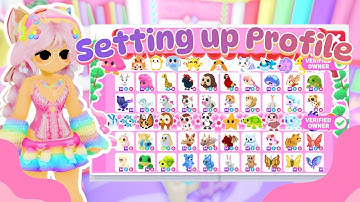 Setting Up My Profile! Roblox Adopt Me