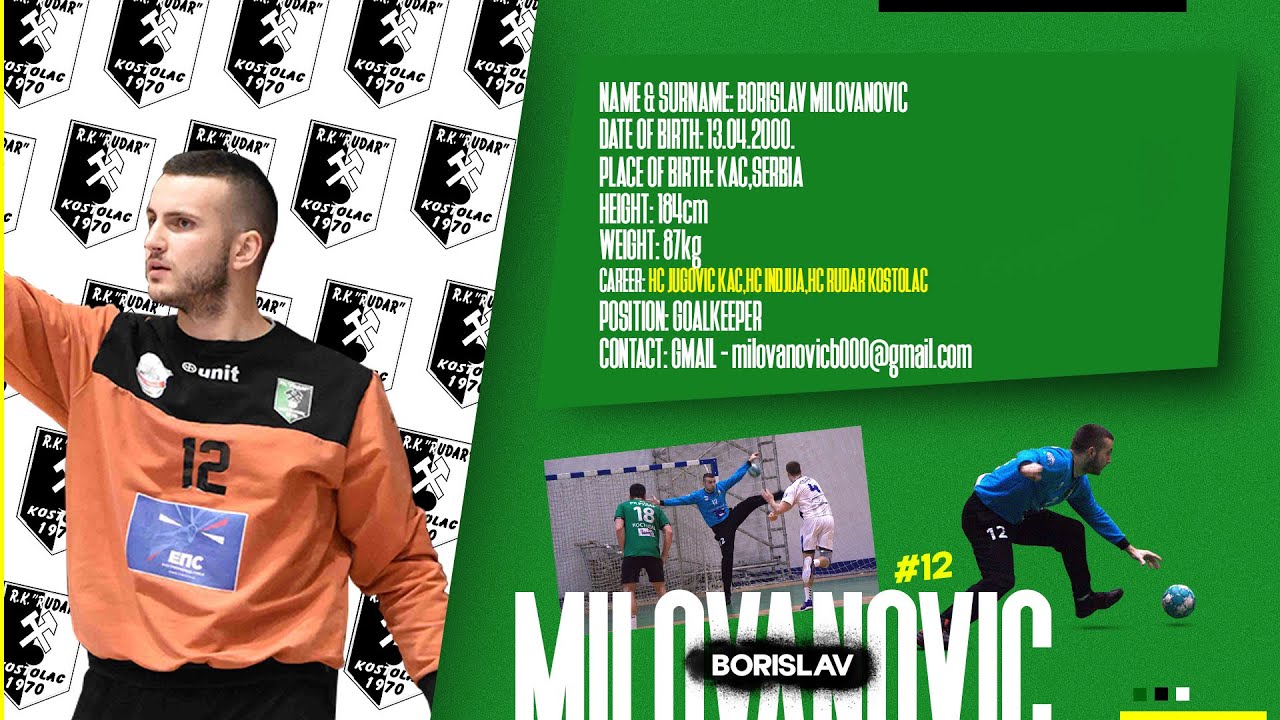 Borislav Milovanovic Highlights 2022/23 Handball Goalkeeper YouTube