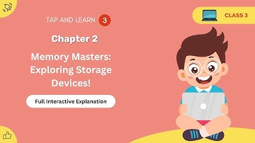 CBSE Class 3 Chapter 2 : Memory Masters: Exploring Storage Devices! interactive explanation