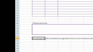 formato orden de pedido excel
