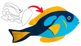 Dory FISH paper Craft for KIDS