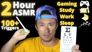 2 Hour FAST ASMR | 100+ ASMR Triggers!!! | For Gaming, Studying, Work, and Sleep!