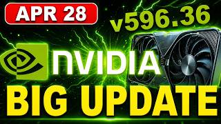 NVIDIA UPDATE 596.36 Patch - Big Game Fixes, New GPU Support &amp; Performance Boost!
