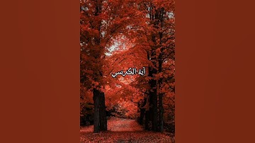 آية كرسي/تلاوة هادئة