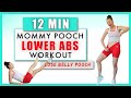 12 min lose mommy pooch  lower abs workout  i  postpartum ab workout