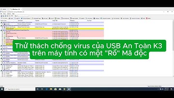 Thử thách chống Virus máy tính của USB An Toàn K3 trên máy tính có một "RỔ" mã độc