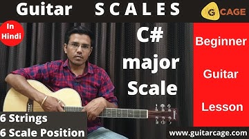 C sharp major scale | Scale patterns on All strings
