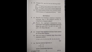 Hpu #msc#physics 1st sem  question paper of computational methods in physics held in march (2023)