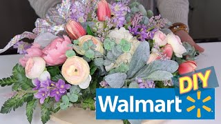 Making Spring Centerpiece For Small Table ( walmart diy ) 2020