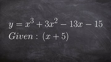 Given One Factor Using Synthentic Division to Determine the Remaining Zeros