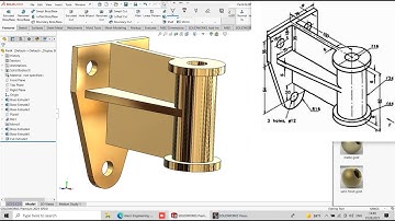 SolidWorks Exercise 40 Tutorial for Beginners Step By Step*Subscribe*Line,Circle,Extruded Cut