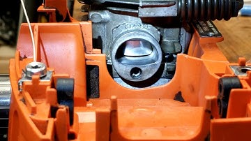 Using a degree wheel to find port timing & durations on a chainsaw - ported Husqvarna 350 build