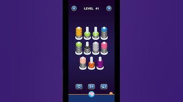 Lv 41 Nut Sort Puzzle - Color Sort (Guru Game) #nutssort #nutsort #boltnutcolor