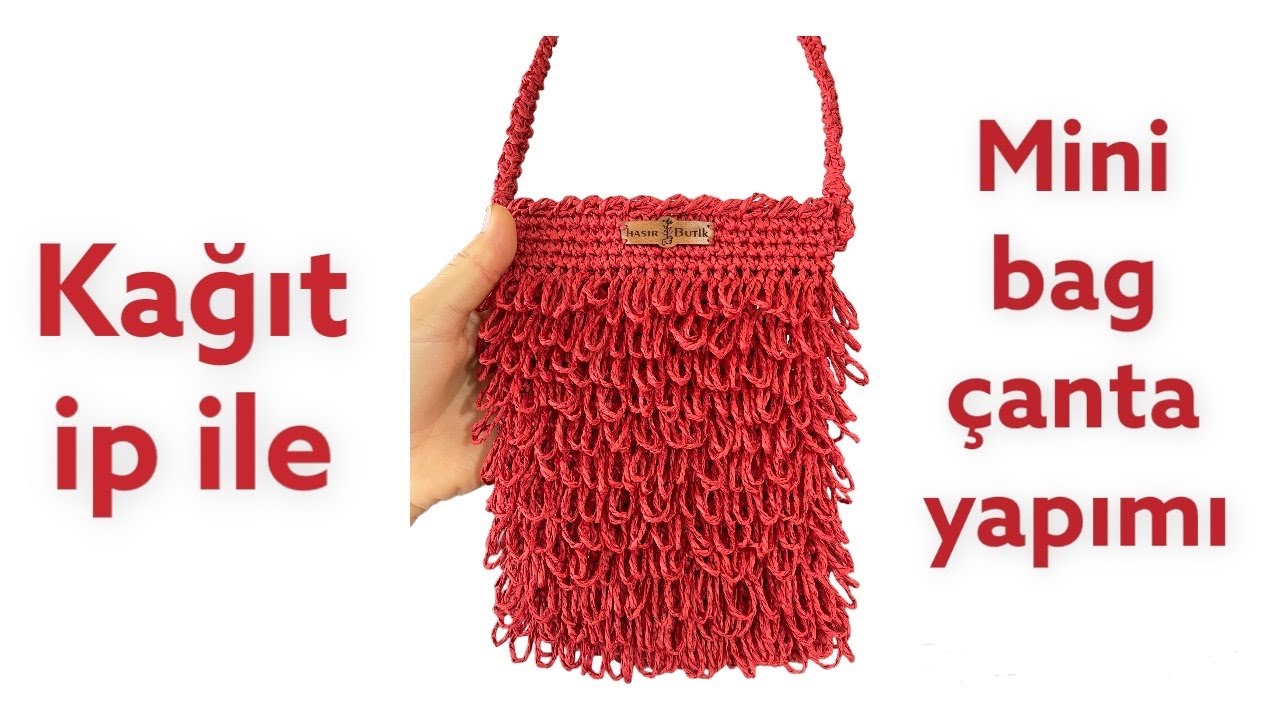 Saçaklı mini bag çanta yapımı