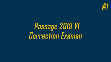 Correction Passage TDI 2019 V1 POO+PE #1