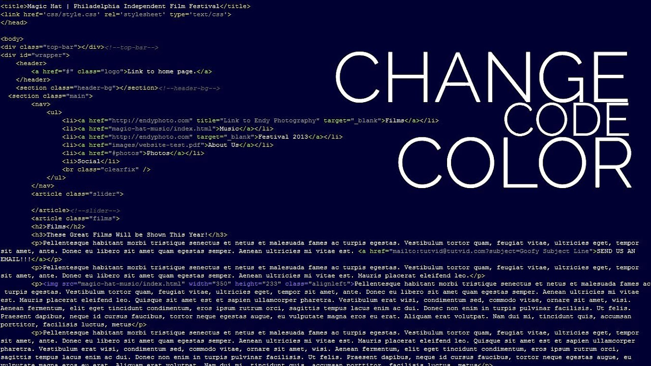 โค้ดปฏิทิน dreamweaver  2022 New  Change Code Color Theme - Dreamweaver CS6