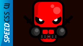 Speed CSS3 - Deadpool Flat
